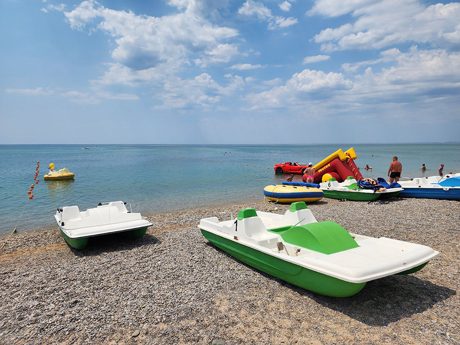 Отдых в Прибое в Саках - пляжи