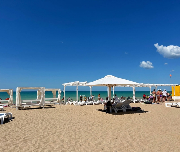 пляжи в саках крым